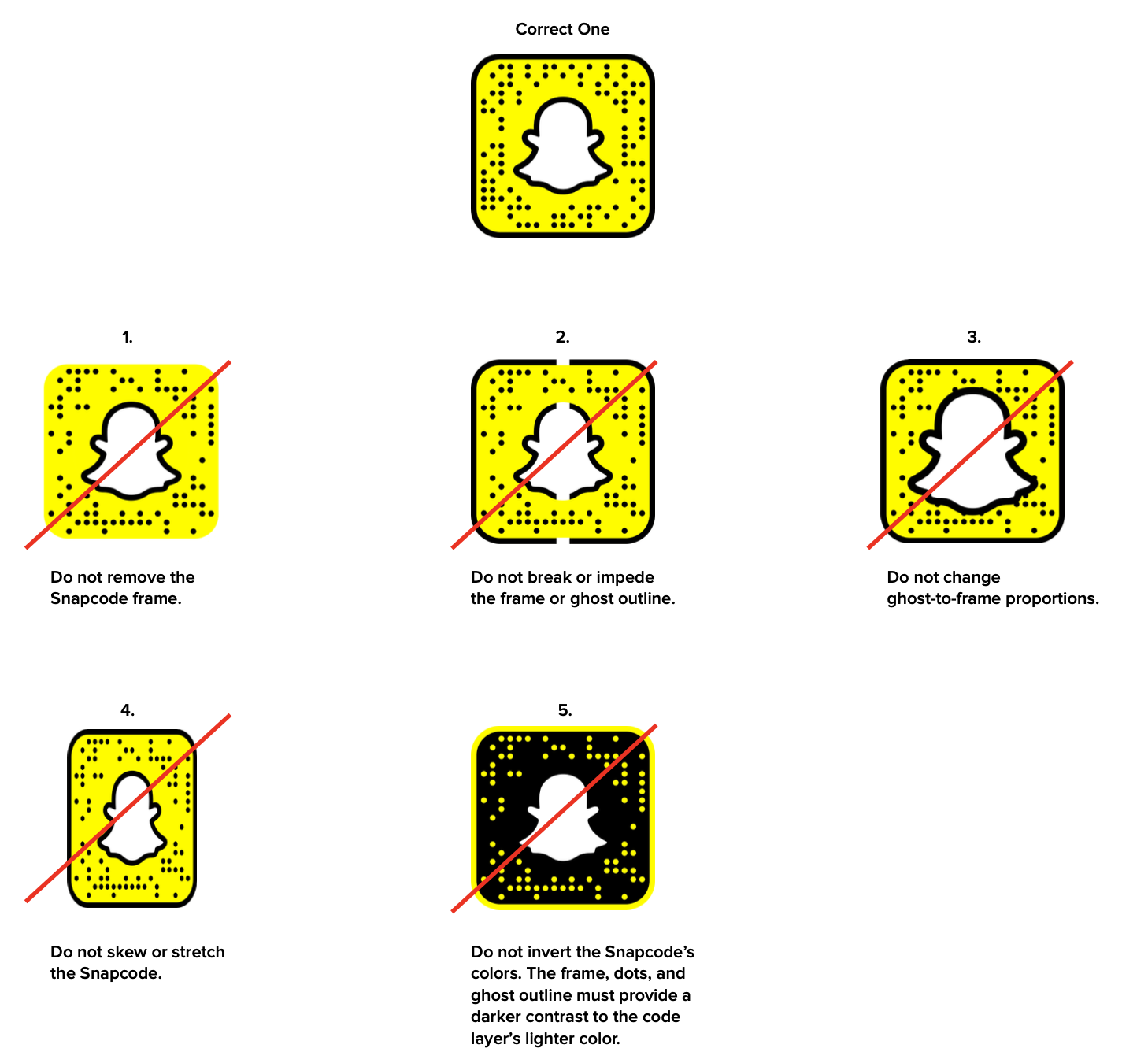 Snapcode Best Practices