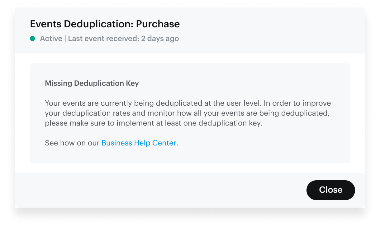 Event Deduplication