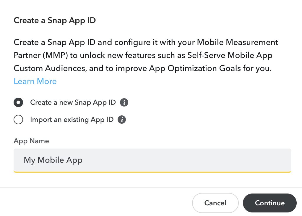 Generate Your Snap App ID