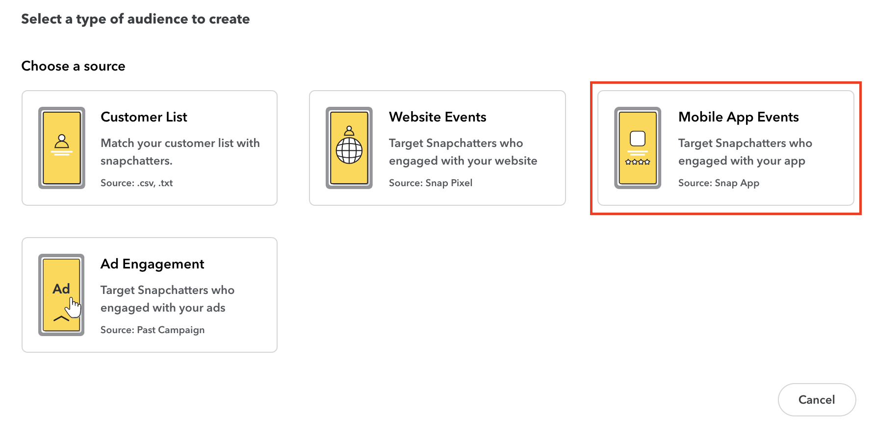 Create a Mobile App Custom Audience