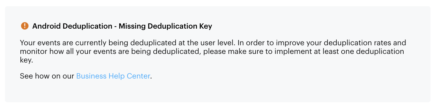 How to Access Event Deduplication
