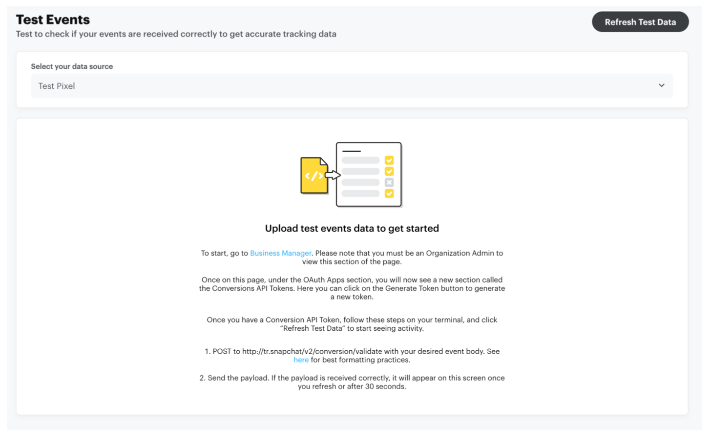 Validating with Event Testing