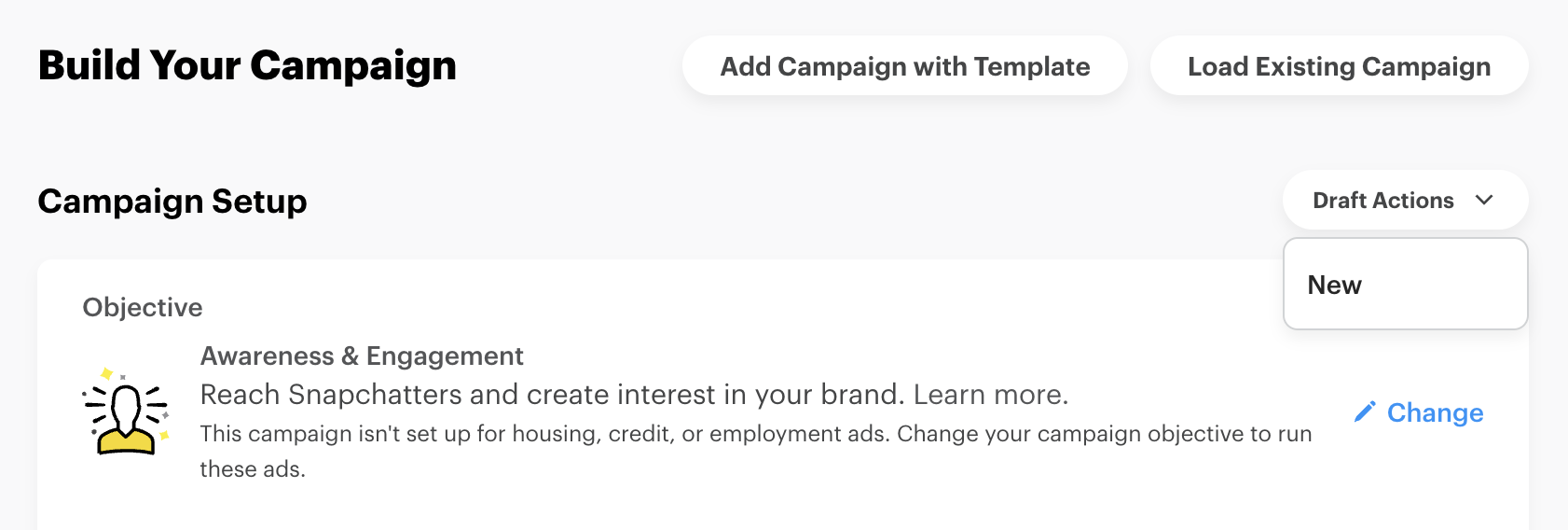 Campaign Drafts